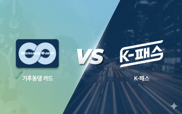 K-패스 vs 기후동행카드, ‘이것’ 모르면 월 3만원 손해 봅니다 (2026년 최신 비교 총정리)
